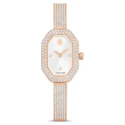 Đồng Hồ Nữ Swarovski Dextera Bangle Watch Swiss Made, Metal Bracelet, Rose Gold Tone, Rose Gold-Tone Finish 5672992 Màu Vàng Hồng