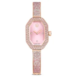 Đồng Hồ Nữ Swarovski Swiss Made Metal Bracelet Pink, Rose Gold-Tone Plated 5717588 Màu Hồng