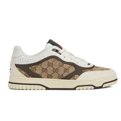 Giày Sneaker Nam Gucci Re Web Beige 787476 AADHW 9552 Màu Nâu Trắng Size 5