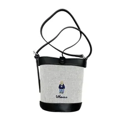 Túi Đeo Chéo Nữ WHOAU Bucket Steve Bear WHBGG2222A Màu Đen