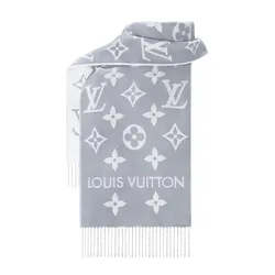 Khăn Quàng Cổ Louis Vuitton LV Essential Scarf M77727 Màu Xám Nhạt