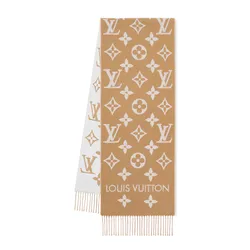 Khăn Quàng Cổ Louis Vuitton LV Essential Scarf M77728 Màu Be
