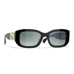 Kính Mát Chanel Rectangle Black/ Grey CH5542 C622S8 Màu Đen Xám