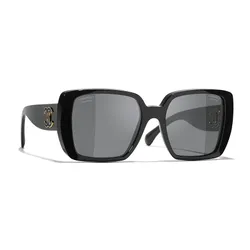 Kính Mát Chanel Square Sunglasses CH5541 C622T8 Màu Đen Xám