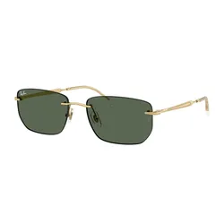 Kính Mát Unisex Rayban Sunglasses 0RB3832 001/3155 Màu Xanh Lá/Gold