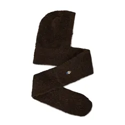 Mũ Len WHOAU Steve Bear Knitted Balaclava WHHMF4T52A Màu Nâu Đậm