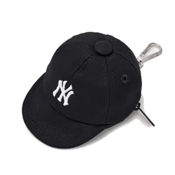 Móc Khóa Túi MLB Basic Ball Cap Pouch Keychain NY 3APOB015N-50BKS Black Màu Đen