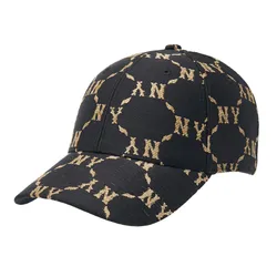 Mũ MLB Big B Dia Monogram Jacquard Structured Ball Cap 3ACPM044N-50BKS Màu Đen Họa Tiết