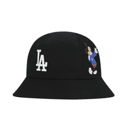 Mũ MLB Bucket x Mickey LA Dodgers 32CPHK011-07L Màu Đen Size 57