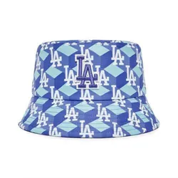 Mũ MLB Cube Monogram Bucket Hat Los Angeles Dodgers 3AHTM033N 07BLS Màu Xanh