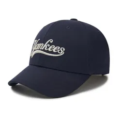 Mũ MLB Cursive Lettering Bling Structure Ball Cap 3ACPVL54N-50NYS Màu Xanh Navy