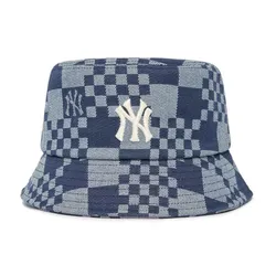 Mũ MLB Denim Bucket Hat New York Yankees 3AHTCC12N-50NYD Màu Xanh Size 57