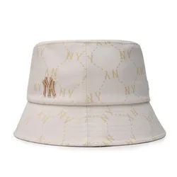 Mũ MLB Dia Monogram Bucket Hat New York Yankees 3AHTM114N-50BKS Màu Trắng Ngà Size 57