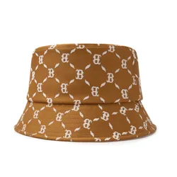 Mũ MLB Jacquard Dia Monogram Boston Red Sox Bucket Hat 3AHTM024N-43CAS Màu Nâu Size 57