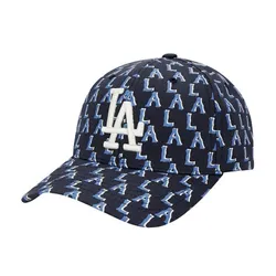 Mũ MLB LA Dodgers High Monogram Curve Adjustable Cap 32CPFD011-07U Màu Xanh Navy