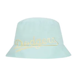Mũ MLB Macaron Chunky Bucket Hat LA Dodgers 32CPHY011-07T Màu Xanh Ngọc Size 57