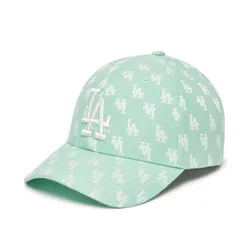 Mũ MLB Monogram Classic Structure Ball Cap La Dodgers 3ACPFF02N-07MTL Màu Xanh Mint