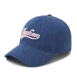 Mũ MLB Varsity Culsive Lettering Denim Unstructured Ball Cap NY Yankees 3ACPVD14N-50INS Màu Xanh Đậm
