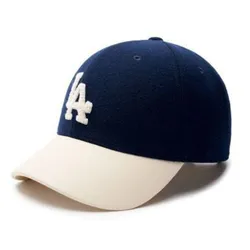 Mũ MLB Varsity LA Wool Textured Ball Cap 3ACPV0236 07NYD Màu Xanh Navy