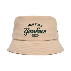 Mũ MLB Varsity Lettering Bucket Hat New York Yankees 3AHTV013N-50SAL Màu Be Size 57