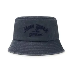 Mũ MLB Varsity Lettering Color Denim Bucket Hat NY Yankees 3AHTDS14N-50INS Màu Xanh Size 57