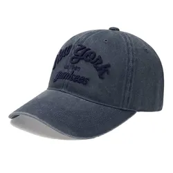 Mũ MLB Varsity Lettering Denim Unstructured Ball Cap New York Yankees 3ACPDS14N-50INS Màu Xanh Chàm