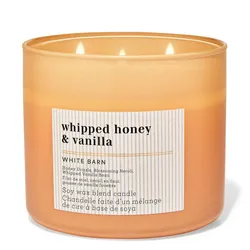 Nến Thơm 3 Bấc Bath & Body Works Whipped Honey & Vanilla 3-Wick Candle 411g