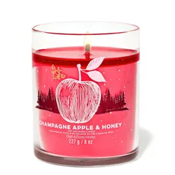 Nến Thơm Bath & Body Works Champagne Apple & Honey Single Wick Candle 227g