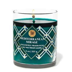 Nến Thơm Bath & Body Works Mediterranean Mirage Single Wick Candle 227g