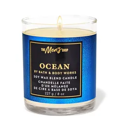 Nến Thơm Bath & Body Works Ocean Single Wick Candle 227g