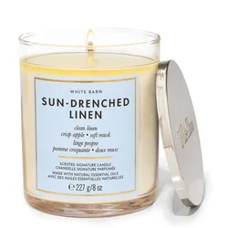Nến Thơm Bath & Body Works Sun Drenched Linen Single Wick Candle 227g