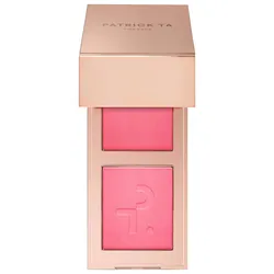 Phấn Má Hồng Mini Patrick Ta Major Headlines Double-Take Crème & Powder Blush Duo She's That Girl Màu Hồng Baby
