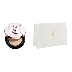 Phấn Nước Trang Điểm Yves Saint Laurent YSL Beauté Touche Éclat Glow-Pact Cushion Foundation Tone B10 + Túi Pouch Trắng