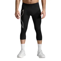 Quần Bó Thể Thao Nam 2XU Core Compression 3/4 Tights MA3850b-BLK/SIL Màu Đen Size M