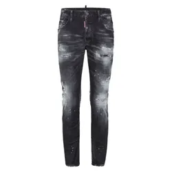 Quần Jean Nam Dsquared2 Denim Skater 5 Pockets In Black S74LB1638 S30357 900 Màu Xám Đen Size 46