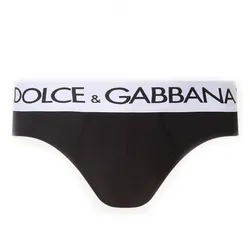Quần Lót Nam Dolce & Gabbana D&G Slip Met Logoband M3PO3T Màu Đen Size 3
