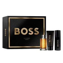 Set Nước Hoa Nam Hugo Boss The Scent Him 3 Món (EDT 100ml + Shower Gel 100ml + Xịt Khử Mùi 150ml)
