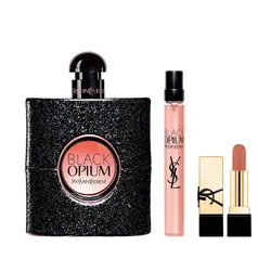 Set Nước Hoa Nữ Yves Saint Laurent YSL Black Opium EDP 3 Món (EDP 90ml + Mini EDP 10ml + Son Rouge NM Nu Muse Mini)