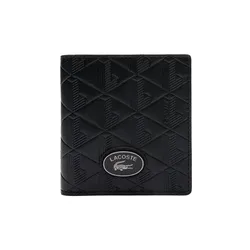 Ví Nam Lacoste Nomogramme Rfid Protect Compact Billfold NH4575MR 000 Màu Đen