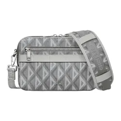 Túi Đeo Chéo Nam Dior Safari Bag With Strap Gray CD Diamond Màu Ghi