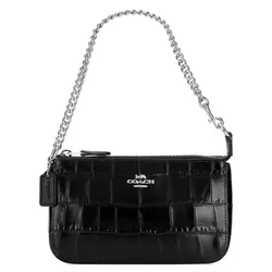 Túi Đeo Vai Nữ Coach Nolita 19 CN382 Crocodile Silver/ Black Màu Đen