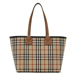 Túi Tote Nữ Burberry Brown Small London Tote Màu Be