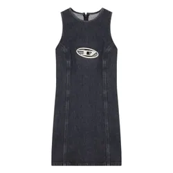 Váy Nữ Diesel De-Ferriz Sleeveless Denim Sheath Dress Màu Xanh Size XS