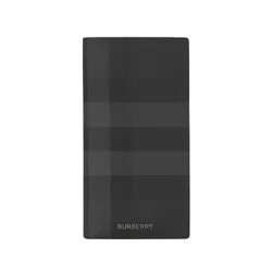 Ví Burberry Check TB Long Folding Card Case Charcoal - 80646031 Màu Đen