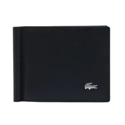 Ví Nam Lacoste Folding Wallet With Bill Clip NH4404FG 000 Màu Đen
