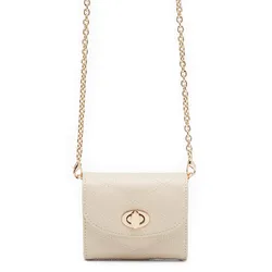 Ví Nữ Lyn Barley Short Wallet On Chain - Light Beige L26CWWA020 Màu Be Nhạt
