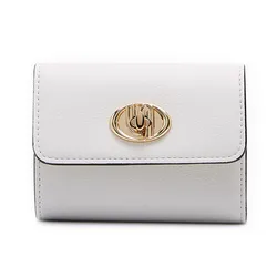 Ví Nữ Lyn Blondie Infinite Tri-F Short Wallet - Ivory L26CWWA014 Màu Trắng Kem