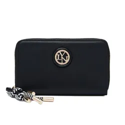 Ví Nữ Lyn Lola Zip Semi Wallet - Black L26CWWA036 Màu Đen