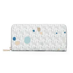 Ví Nữ Lyn Nova Infinite Long Wallet Long Wallet - Printed White L26CWWA006 Màu Trắng Xám