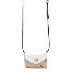 Ví Nữ Lyn Re-Edit Mustang Short Wallet On Chain - Printed Ivory L26CWWA022 Màu Trắng Kem